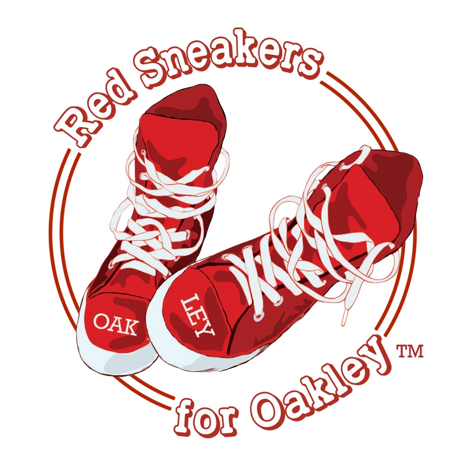 Red Sneakers for Oakley